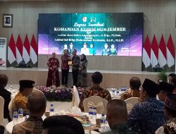 Sambut lepas pisah dan serah terima Dandim 0824 Jember dipendopo Wahya Wibawagraha Pemkab Jember 