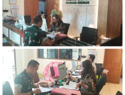 Dukung Tugas Teritorial, Babinsa Serengan Puldatater di Kantor Kelurahan