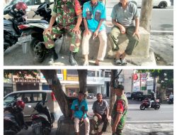 Inilah Selipan Saran dan Masukan Saat Babinsa Tipes Sambangi Juru Parkir