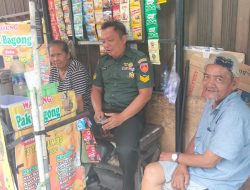 Pelaku UMKM Jadi Sasaran Komsosnya Babinsa Kemlayan.