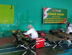Tak Hanya Bangun Desa, TMMD Boyolali Hadirkan Donor Darah untuk Warga Mliwis