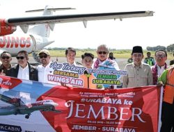 Bertepatan Dengan Hari Lahir Pancasila Pemerintah Kabupaten Jember Membuka Rute Penerbangan Jember-Surabaya